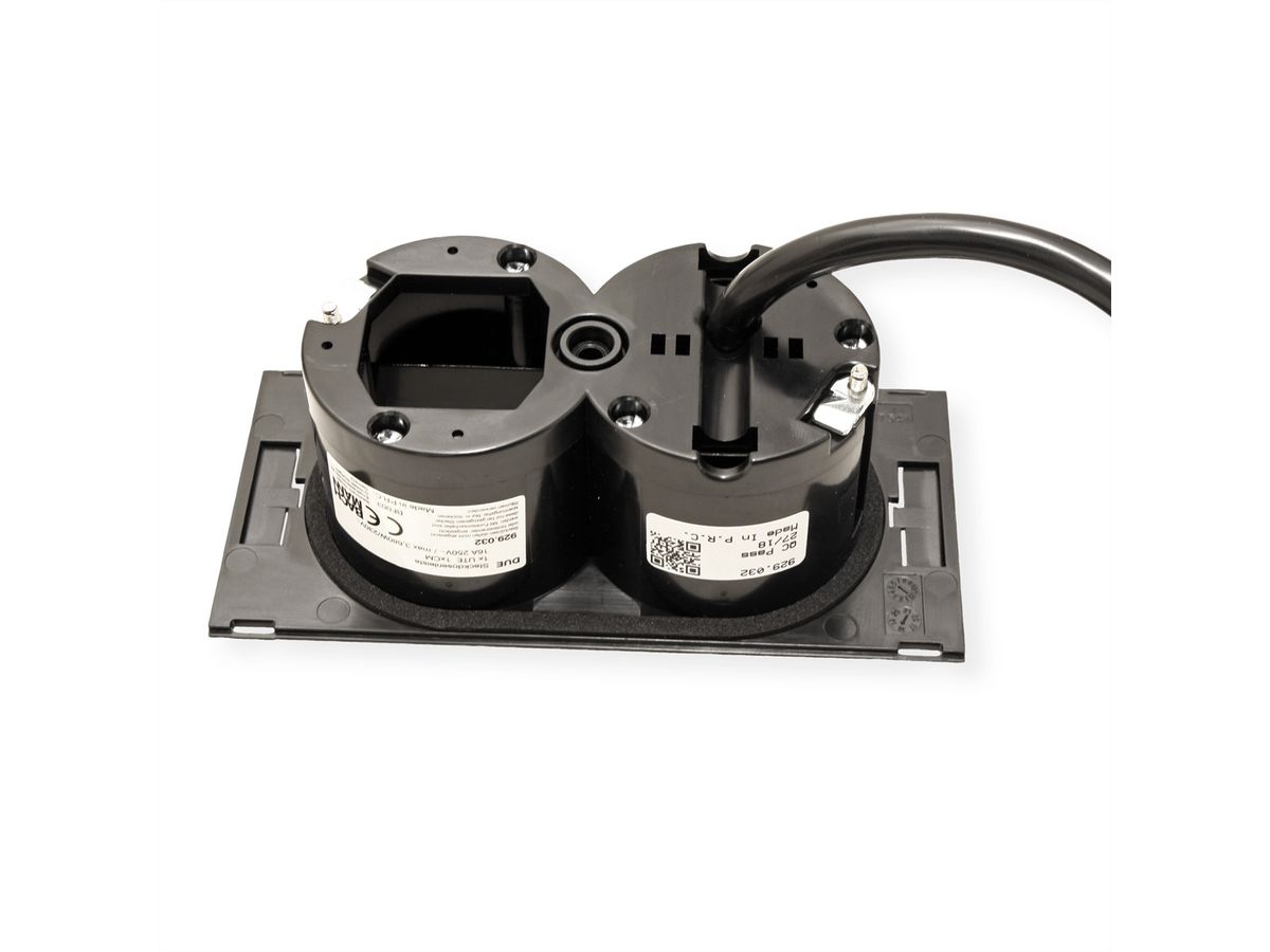 BACHMANN DUE 1xUTE 1xCM 0,2m GST18, noir, 0,2 m