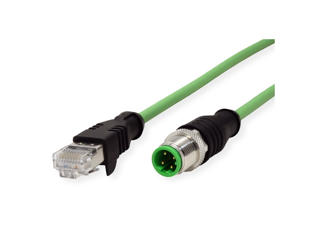 METZ CONNECT Câble Ethernet industriel M12-RJ45, codage D, 5 m