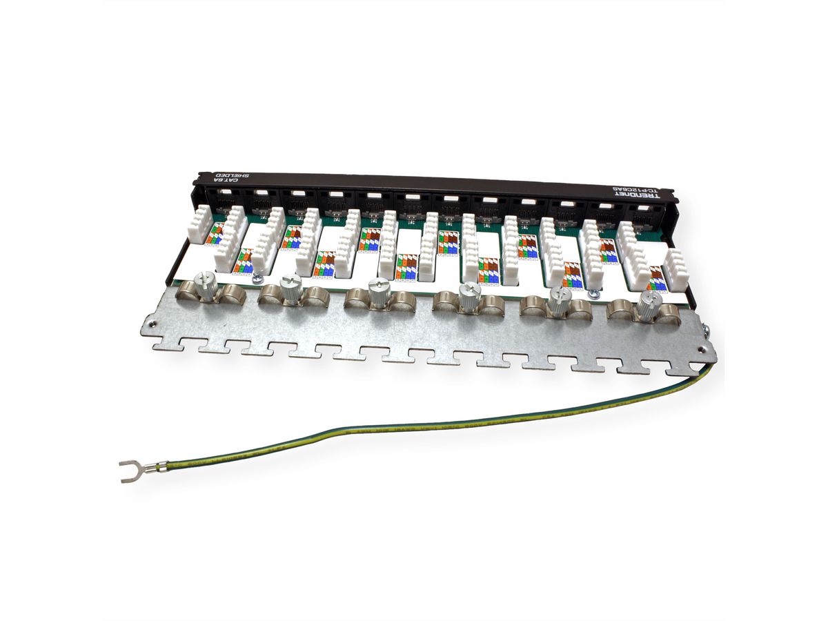 TRENDnet TC-P12C6AS Panneau de brassage renforcé à 12 ports Cat6A