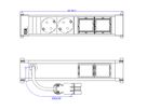 BACHMANN POWER FRAME Medium 2x contact de protection 2x ABD