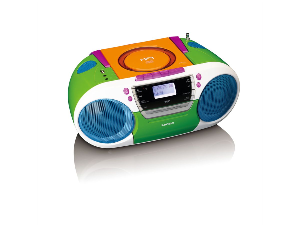 Lenco Radio DAB+ pour enfants SCD-681, Multicolore