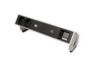 BACHMANN DESK2 2xUTE 1xUSB C 60W 1xCM 0,2m GST18 INOX