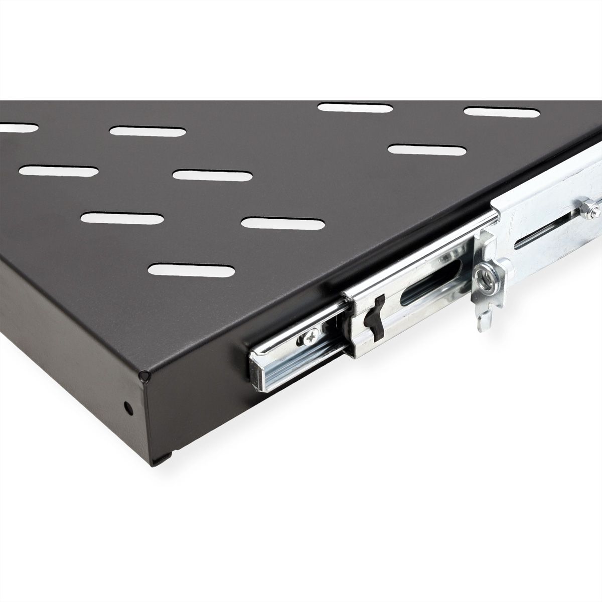 VALUE 19-Zoll-Fachboden ausziehbar, 420 x 568 mm, 25kg Traglast