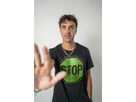 Kurz auf Stop Shirt schwarz (Unisex), M