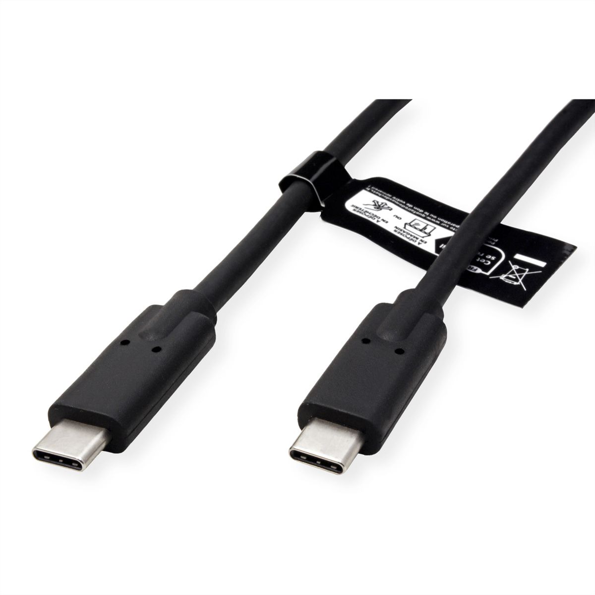 VALUE Câble USB4 Gen2x2, C–C, M/M, 4K UHD-1, 20Gbit/s, 100W, noir, 2 m