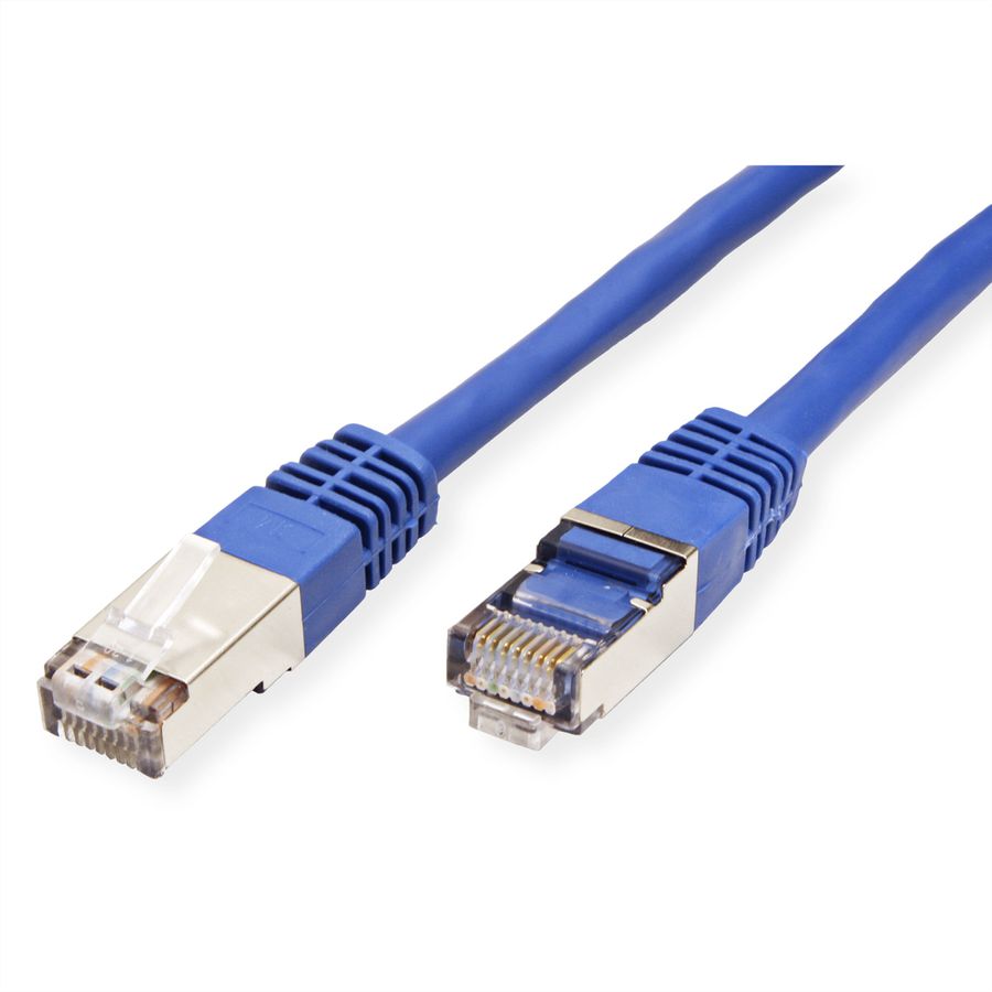 Cordon VALUE Cat.6 (Classe E) S/FTP (PiMF), bleu, 2 m