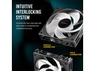 ANTEC C120 ARGB Ventilateur de boîtier PC inversé 120 mm, lot de 3, noir