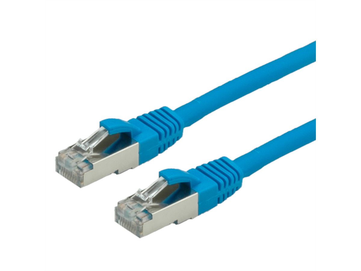 Cordon VALUE Cat.6 (Classe E) S/FTP LSOH, bleu, 7 m