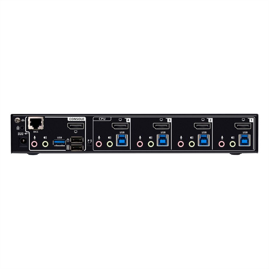 ATEN CS1924A Commutateur KVMP™ DisplayPort 8K USB 3.0 à 4 ports (câbles inclus)