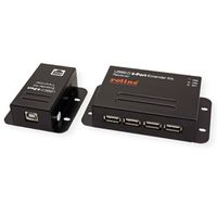 ROLINE Rallonge USB 2.0 à partir de RJ45, 4x USB, max. 50m