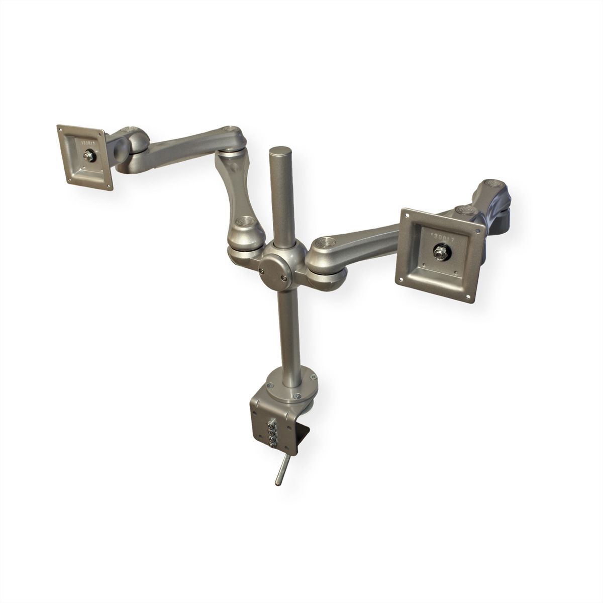 ROLINE Bras LCD double, 4 articulations, fixation sur bureau