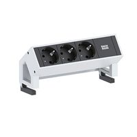 BACHMANN DESK2 3xCEE7/3 , GST18 incl. Zuleitung 1,5m, weiß