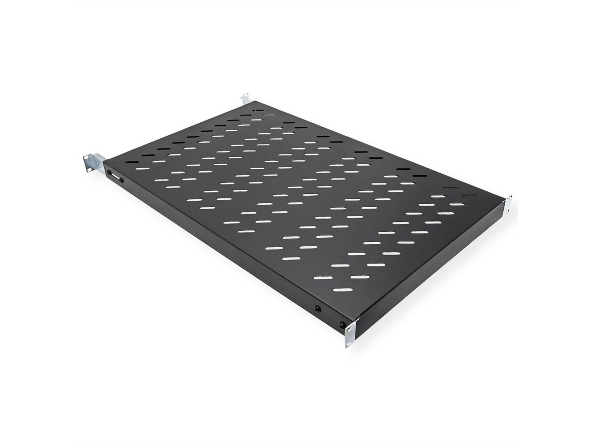 VALUE 19-Zoll-Fachboden 1HE tiefenvariabel, 440 x 700 mm, 50kg Traglast