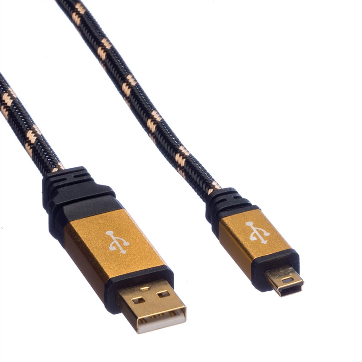 ROLINE GOLD Câble USB 2.0, type A - mini 5- broches, 3 m