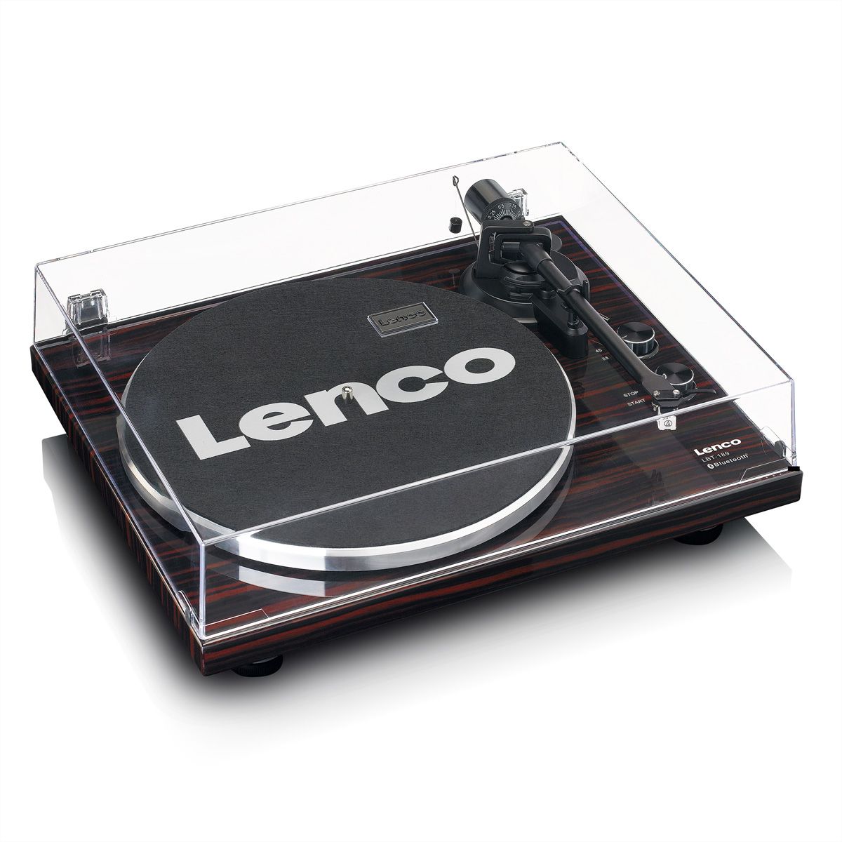 Lenco Platine vinyle LBT-189WA , noir / marron