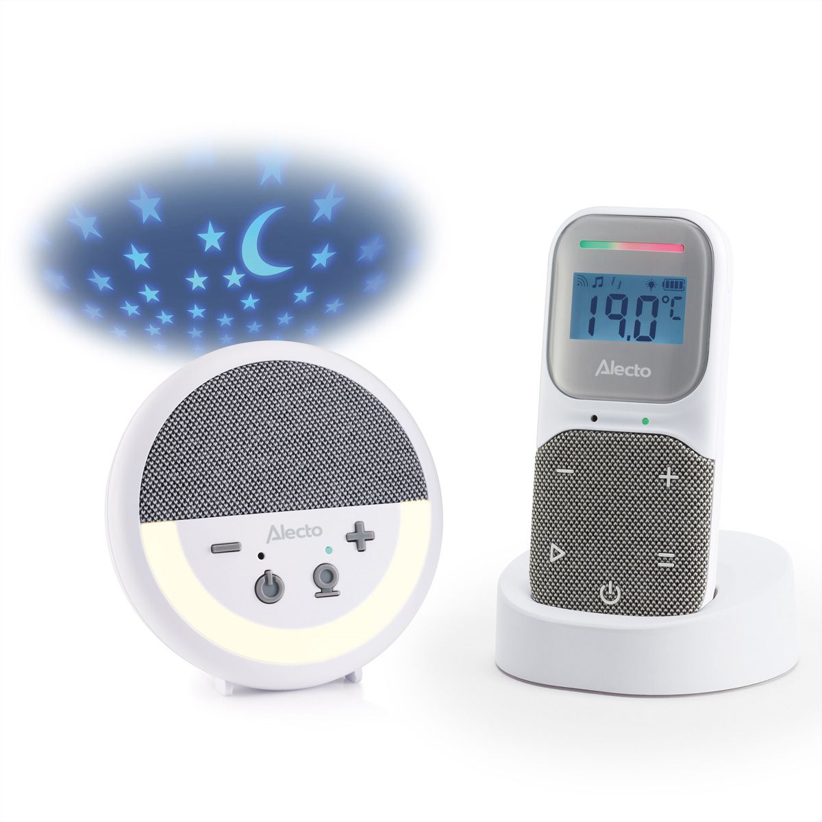 Alecto Babyphone DBX150, veilleuse, fonction interphone