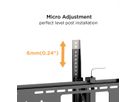 VALUE Support mural TV, distance murale de 47 mm, inclinable, 37–80 pouces, jusqu'à 75 kg