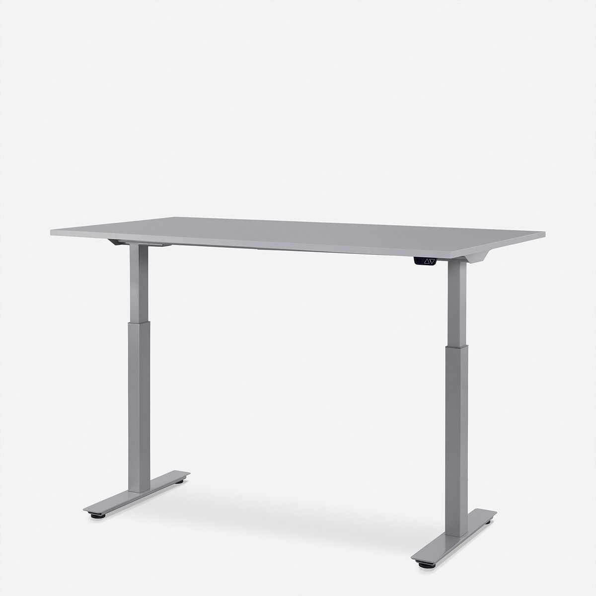 WRK21 Schreibtisch Smart 180 x 80 cm, Höhenverstellbar, Grau Uni / Grau