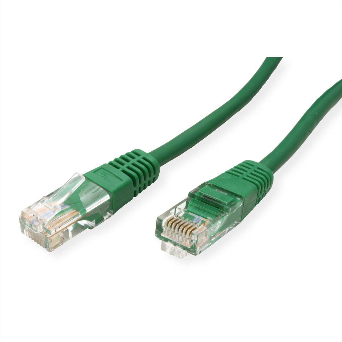 Cordon ROLINE Cat.5e (Classe D) UTP confectionné, PoE, vert, 1 m