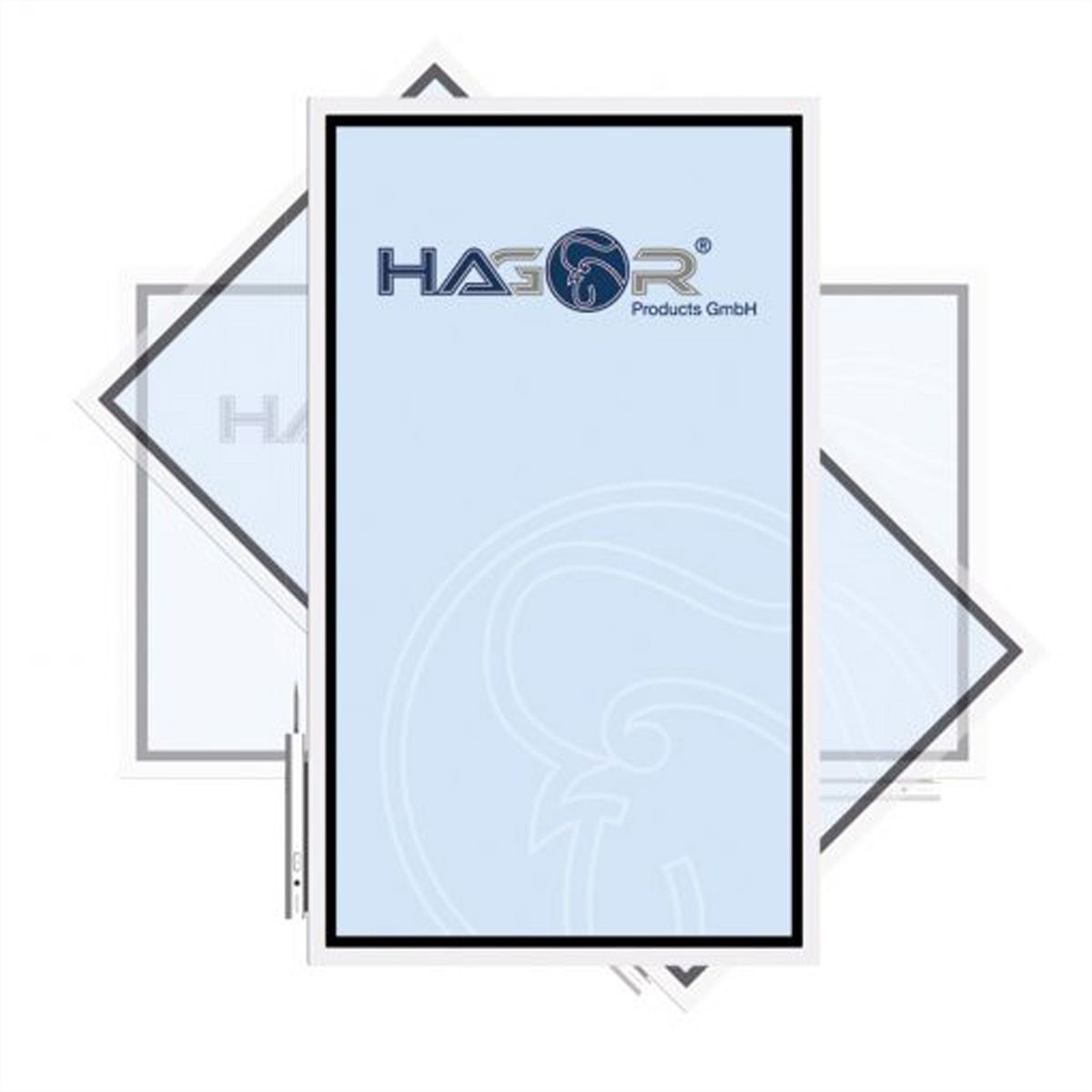Hagor drehbare Universal-Wandhalterung WH Turn M, schwarz