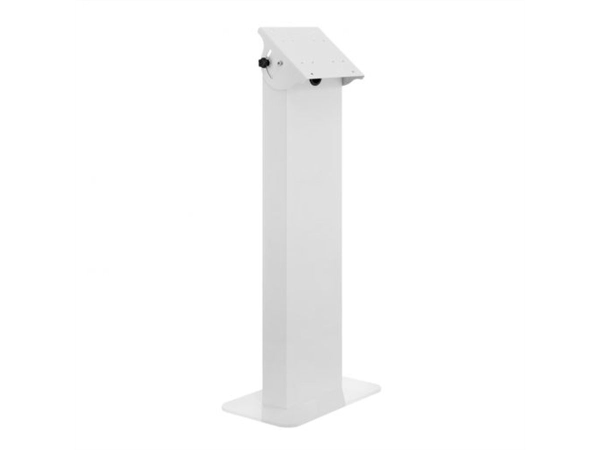 Hagor vis-it Tilt Floormount 22 - 43 White, Totem d'intérieur pour montage au sol avec réglage continu de l'inclinaison, blanc