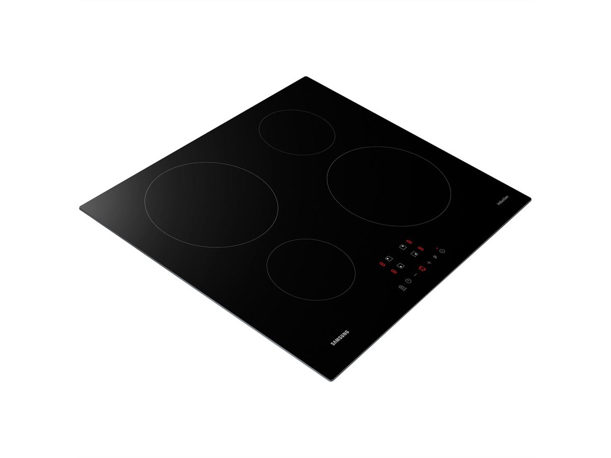 Plaque à induction Samsung 60 cm, 2 zones de cuisson de Ø14cm & 2 zones de cuisson de Ø22cm