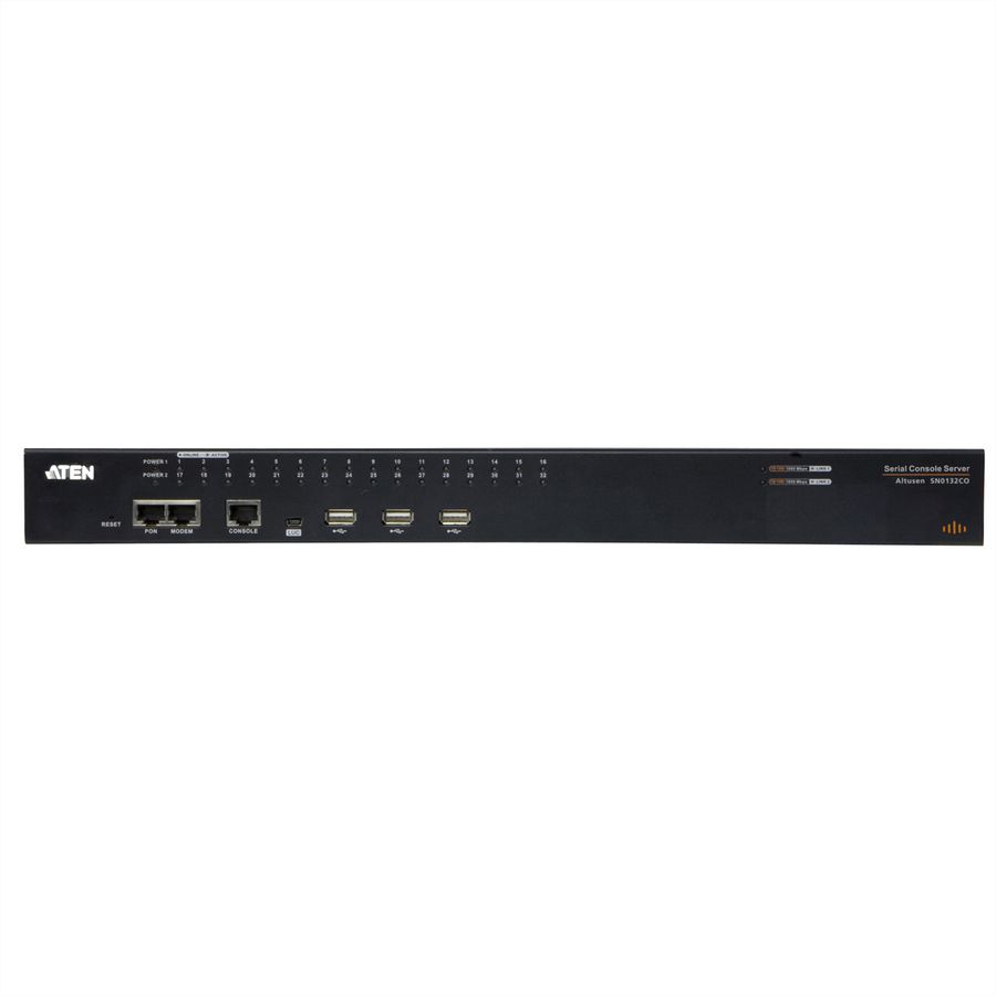 ATEN SN0132O Serveur console série à 32 ports avec double alimentation/réseau local