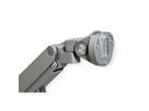 ROLINE Support double LCD, vérin à gaz, 5 articulations, fixation sur bureau, 17-23", jusqu'à 2x 9 kg, argent
