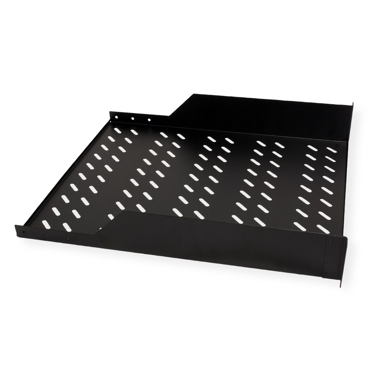 ROLINE 19-Zoll Fachboden 2 HE 550 T, 25kg Tragkraft schwarz