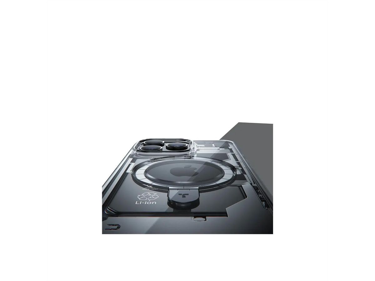 Torras UPRO Ostand Schutzhülle, iPhone 15 Pro, MagSafe, transparent