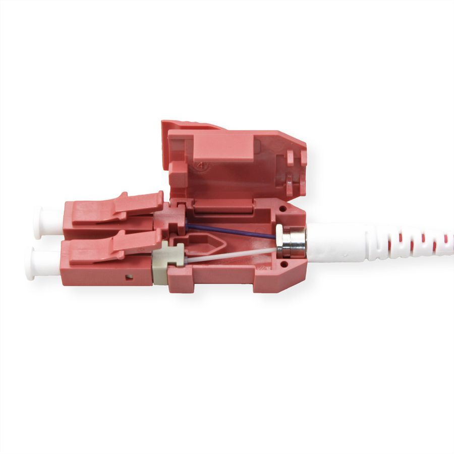 ROLINE LWL-Kabel duplex 50/125µm OM4, LC/LC, LSOH, UNIBOOT, violett, 3 m