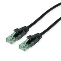 ROLINE RM Patchkabel Cat.6A UTP, schwarz, 1,5 m