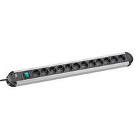 BACHMANN Multiprise ALU 12x, 45°, avec interrupteur