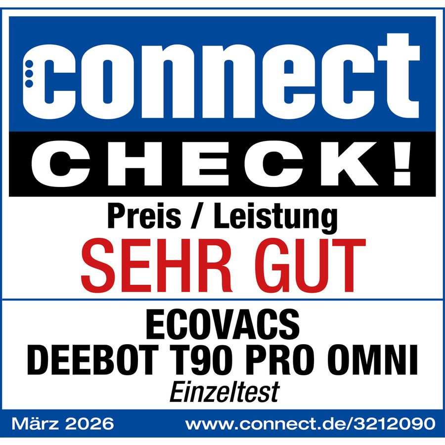 Ecovacs Aspirateur robot T90 PRO OMNI Deebot, noir