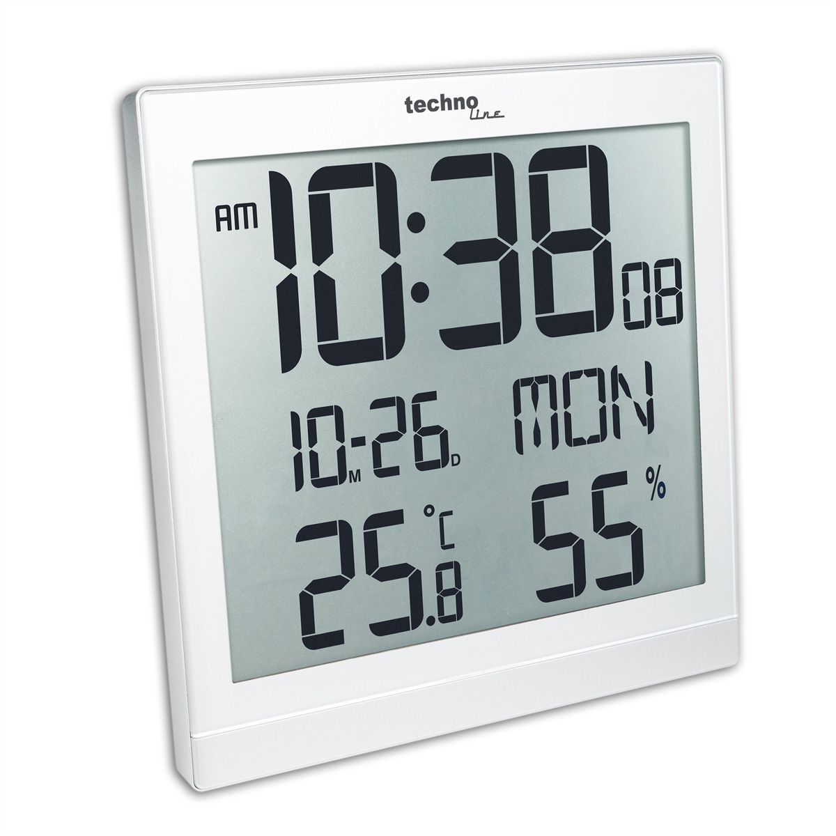 TechnoLine FunkuhrWS8015 Digital weiss