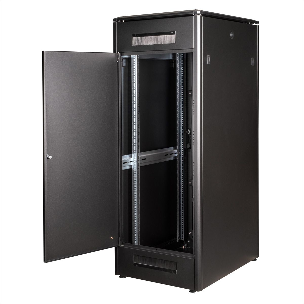 ROLINE 19" Baie réseau Pro 32U, 600x800 LxP Porte verre noir