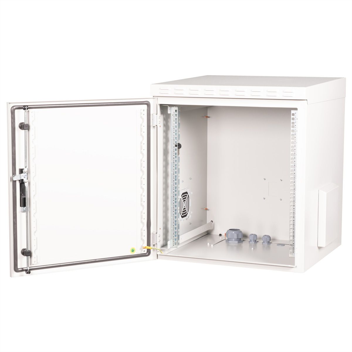 ROLINE 19-Zoll Wandgehäuse Pro 12 HE, 600x600 BxT IP55 outdoor grau