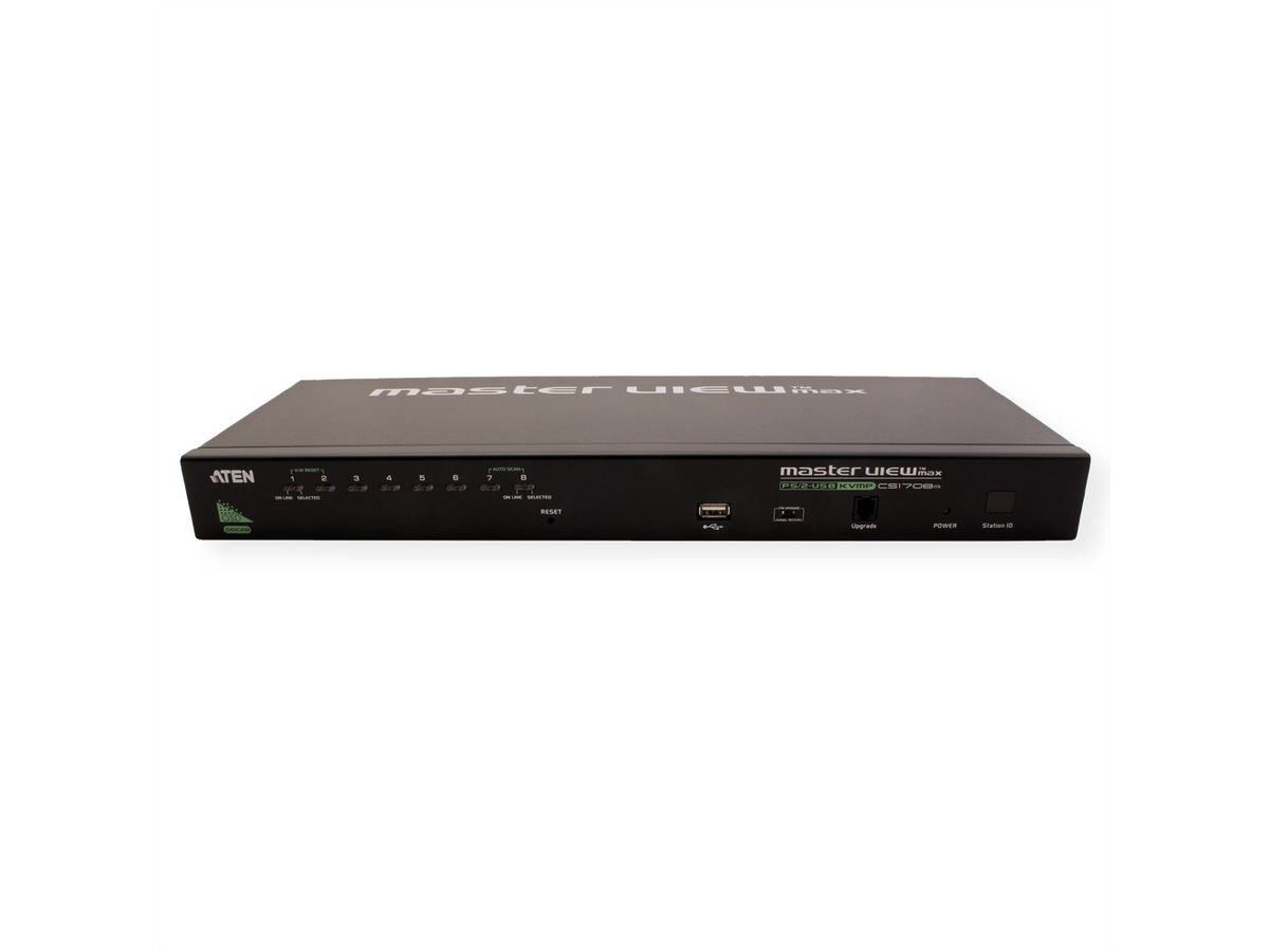 ATEN CS1708A Switch KVM VGA, PS/2-USB, port périphérique USB, 8 ports