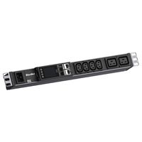 BACHMANN BN ESSENTIAL 19" metered/Phase SPD 4xC13, 2xC19 3m 2,5mm² CEE16A