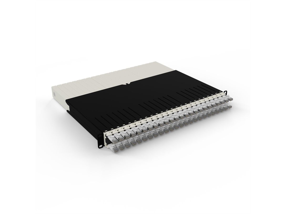 patchbox.one 8RU STP blanc Cat.6a 0,8m