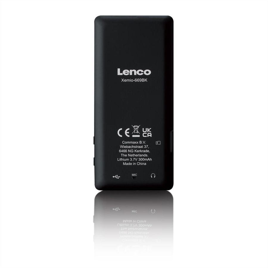 Lenco MP3 player Xemio-669BK schwarz, 2,4" Display