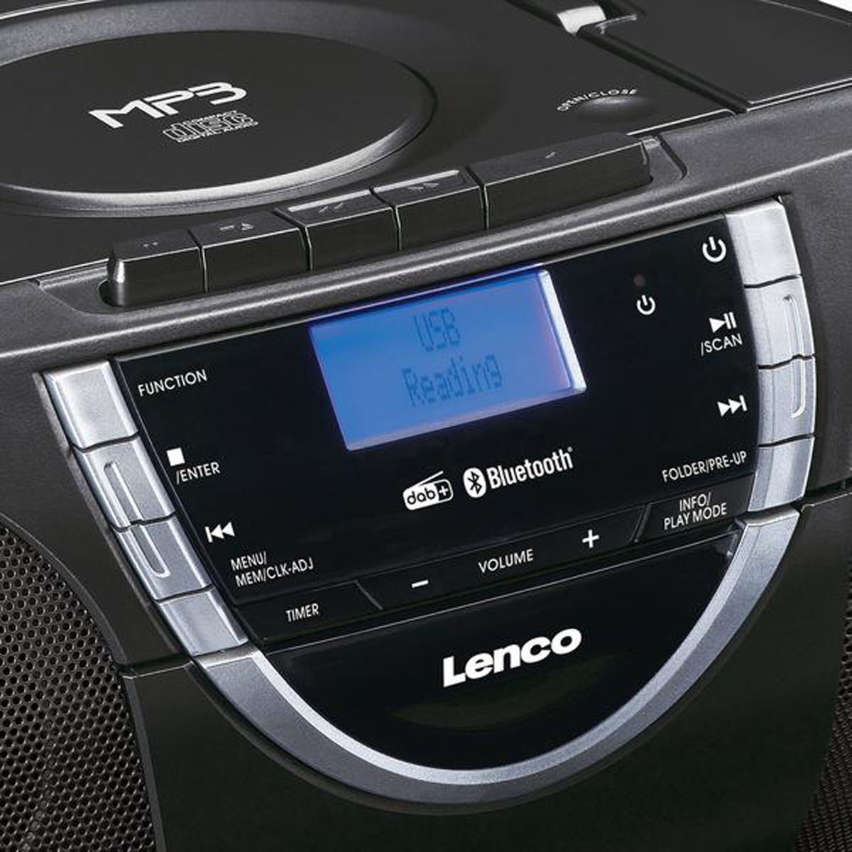 Lenco DAB+-Radio/Boombox SCD-6900, Kassette, CD/MP3-Player, FM, DAB+, black