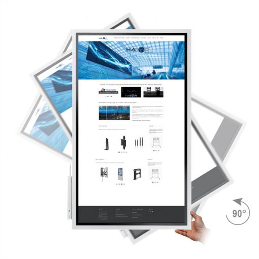 Hagor WH SA Flip, Support mural pour Samsung WM55H et WM55R, blanc