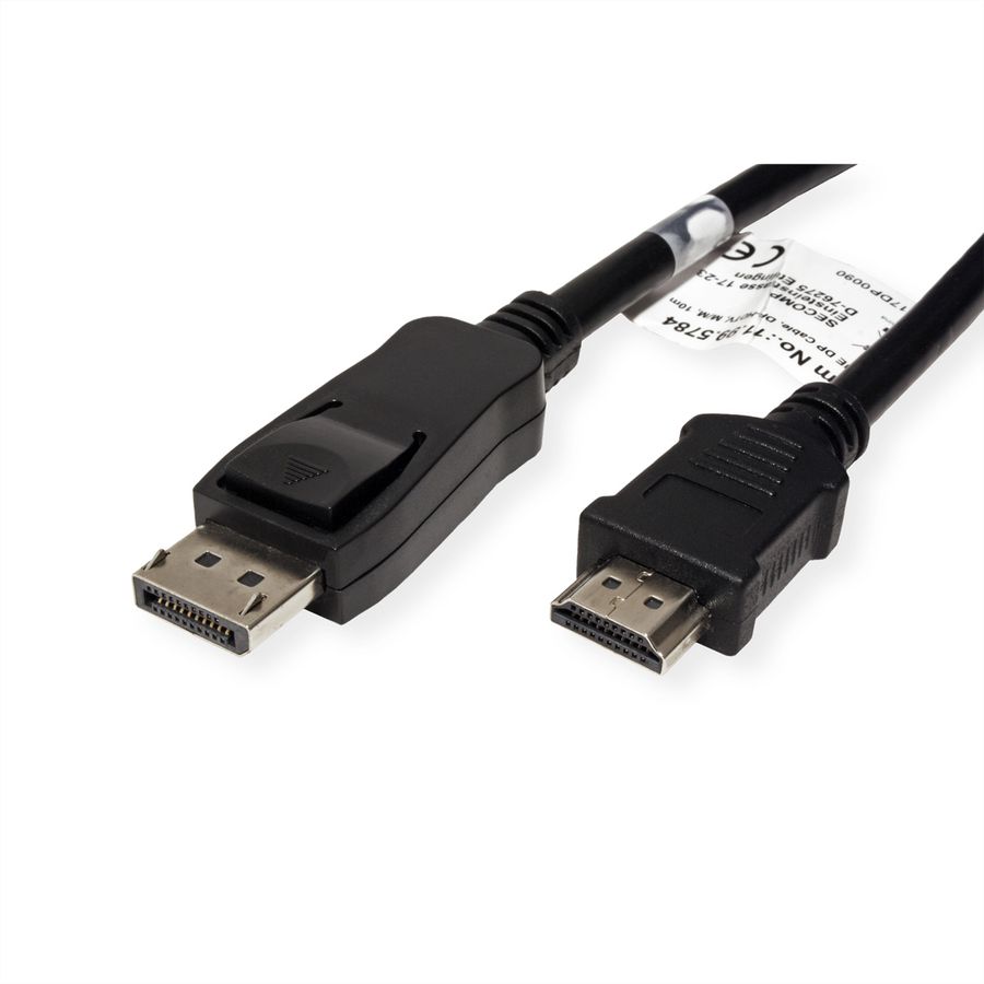 VALUE DisplayPort Kabel DP - HDTV, ST/ST, schwarz, 10 m
