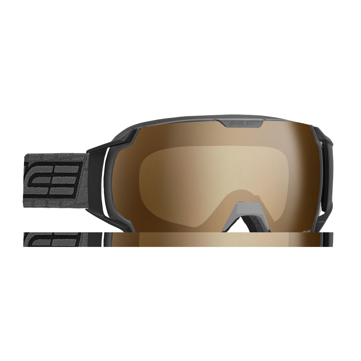 Salice Occhiali Lunettes de snowboard 619TECH, Charcoal / Tech S2-S4