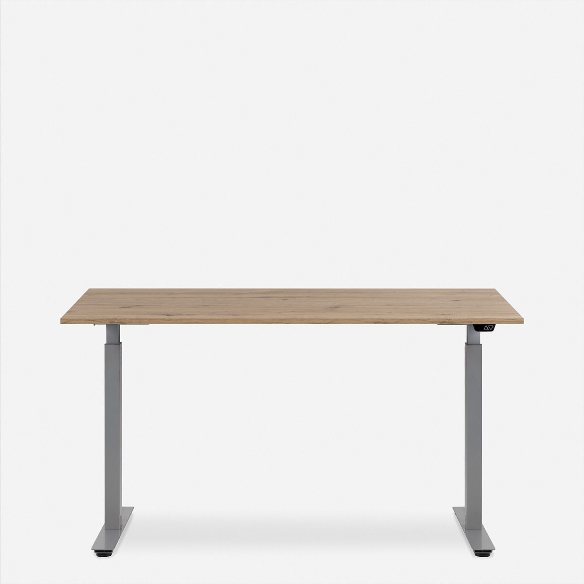 WRK21 Schreibtisch Smart 180 x 80 cm, Höhenverstellbar, Kendal Eiche / Grau