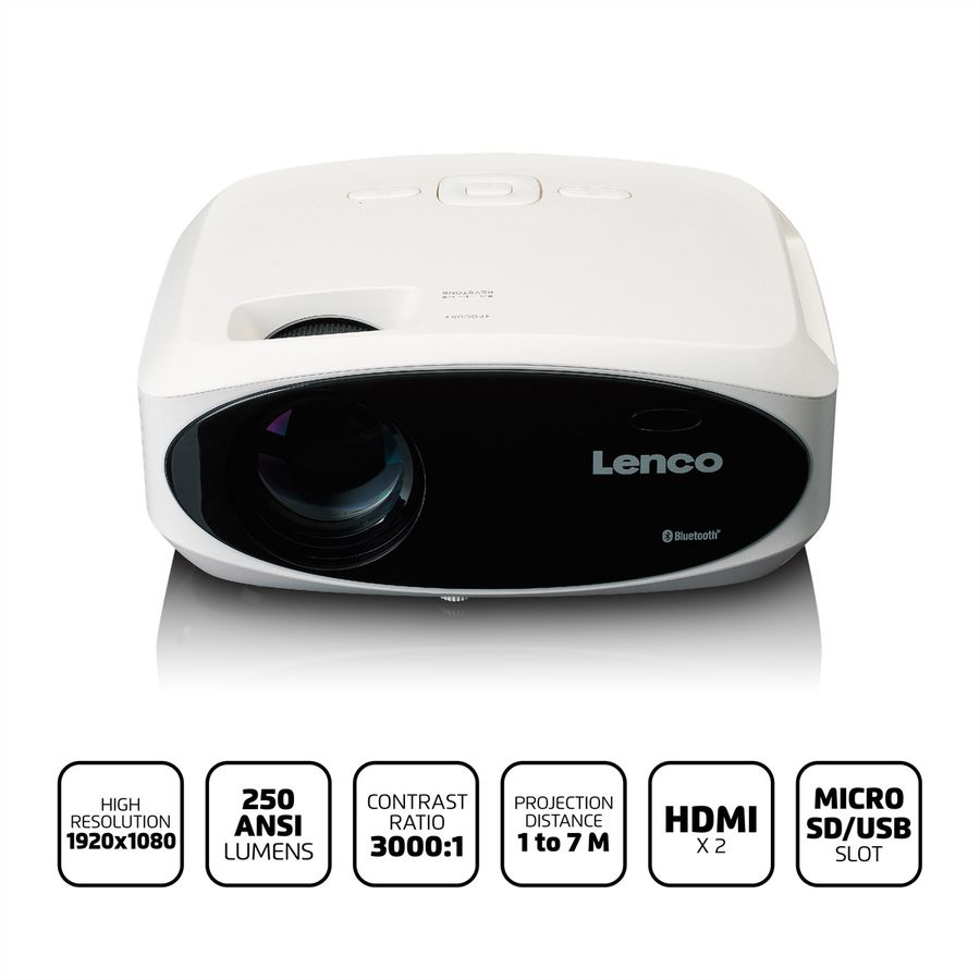 Lenco LCD-Projektor LPJ-900WH