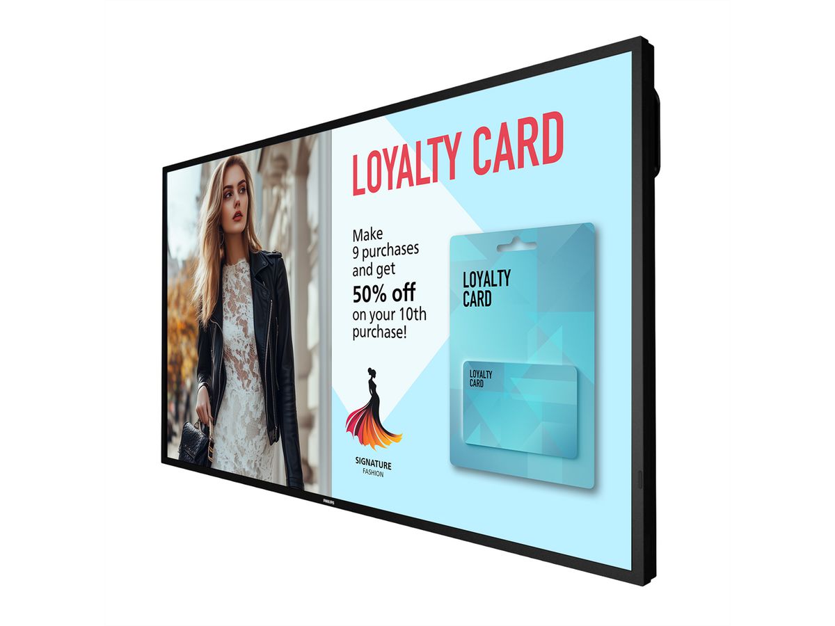 Philips Signage Display 50BDL6017P/00 , 50", UHD, 24/7, 800cd/m², 25% Haze