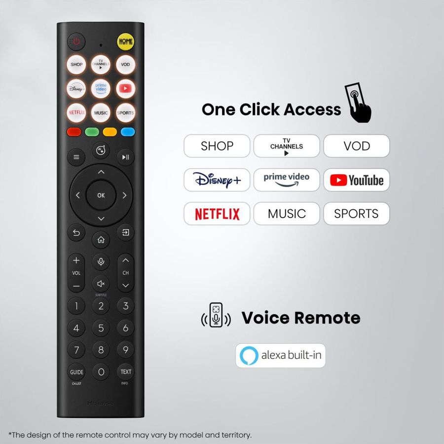 Hisense TV 65U7SE 65", Mini-LED 4K, 144Hz, 1400 Nits
