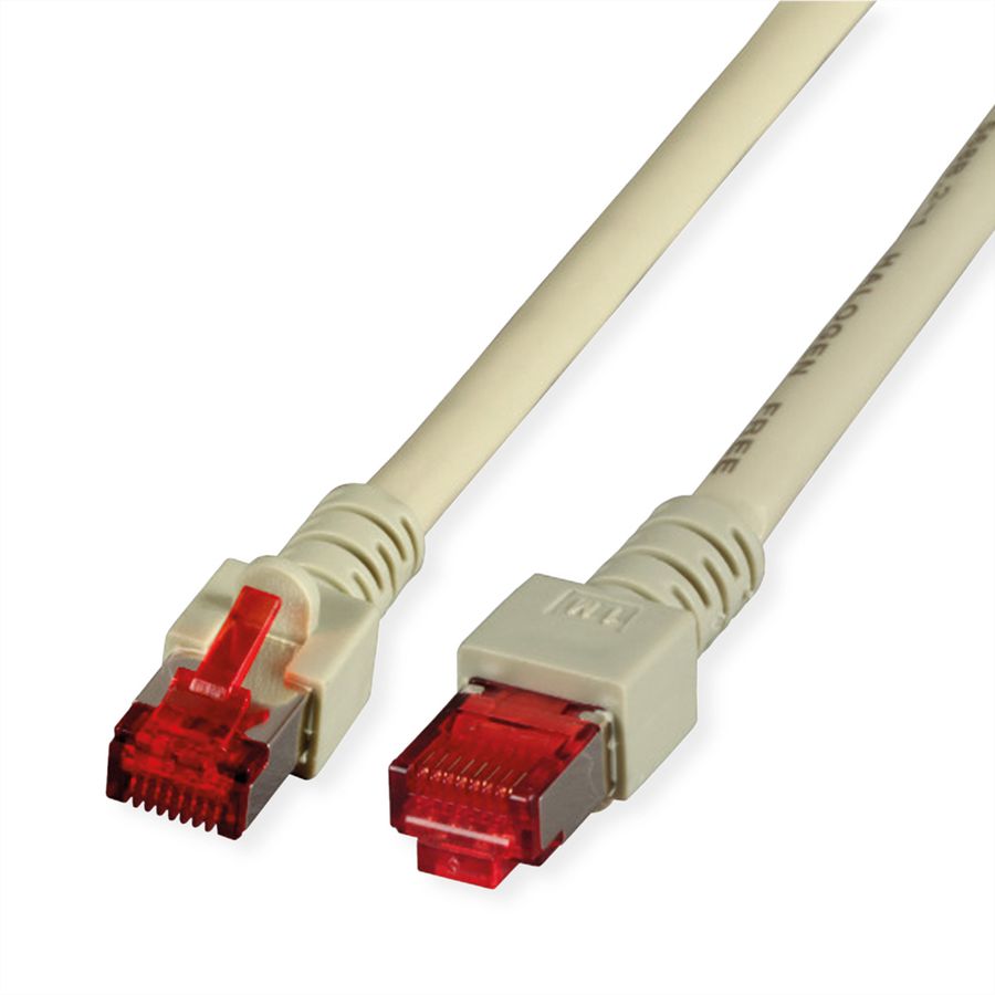 Cordon Cat.6 (Classe E) S/FTP LSOH, gris, 15 m